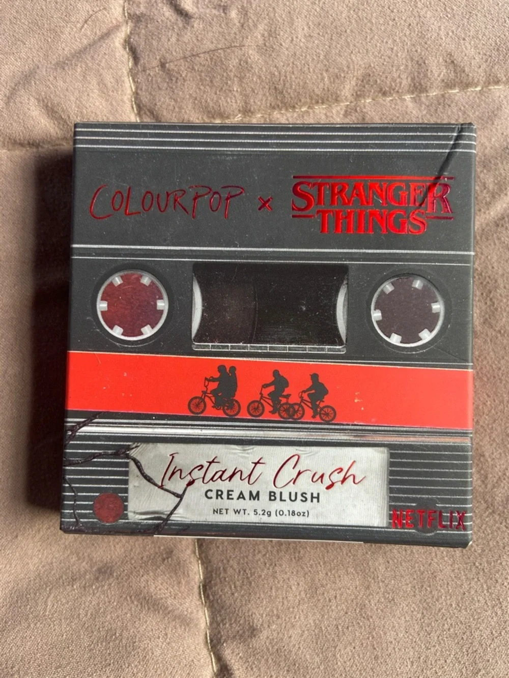 🏷️ ColourPop Instant Crush Cream Blush — Red & Black Cassette Design